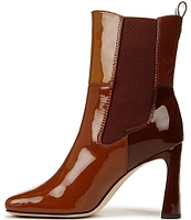 Circus NY by Sam Edelman Elle Colorblock Patent Square Toe Heeled Booties