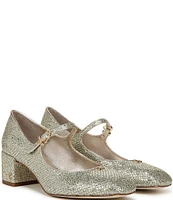 Circus NY by Sam Edelman Eloisa Glitter Fishnet Mary Jane Dress Pumps