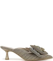 Circus NY by Sam Edelman Fiona Metallic Fabric Bow Detail Dress Mules