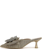 Circus NY by Sam Edelman Fiona Metallic Fabric Bow Detail Dress Mules