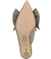 Circus NY by Sam Edelman Fiona Metallic Fabric Bow Detail Dress Mules