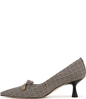 Circus NY by Sam Edelman Fleur Houndstooth Bow Detail Kitten Heel Dress Pumps