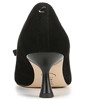 Circus NY by Sam Edelman Fleur Suede Bow Detail Kitten Heel Dress Pumps