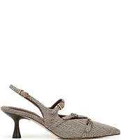 Circus NY by Sam Edelman Fraya Herringbone Buckled Slingback Pumps