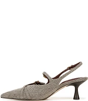 Circus NY by Sam Edelman Fraya Herringbone Buckled Slingback Pumps