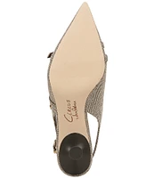 Circus NY by Sam Edelman Fraya Herringbone Buckled Slingback Pumps