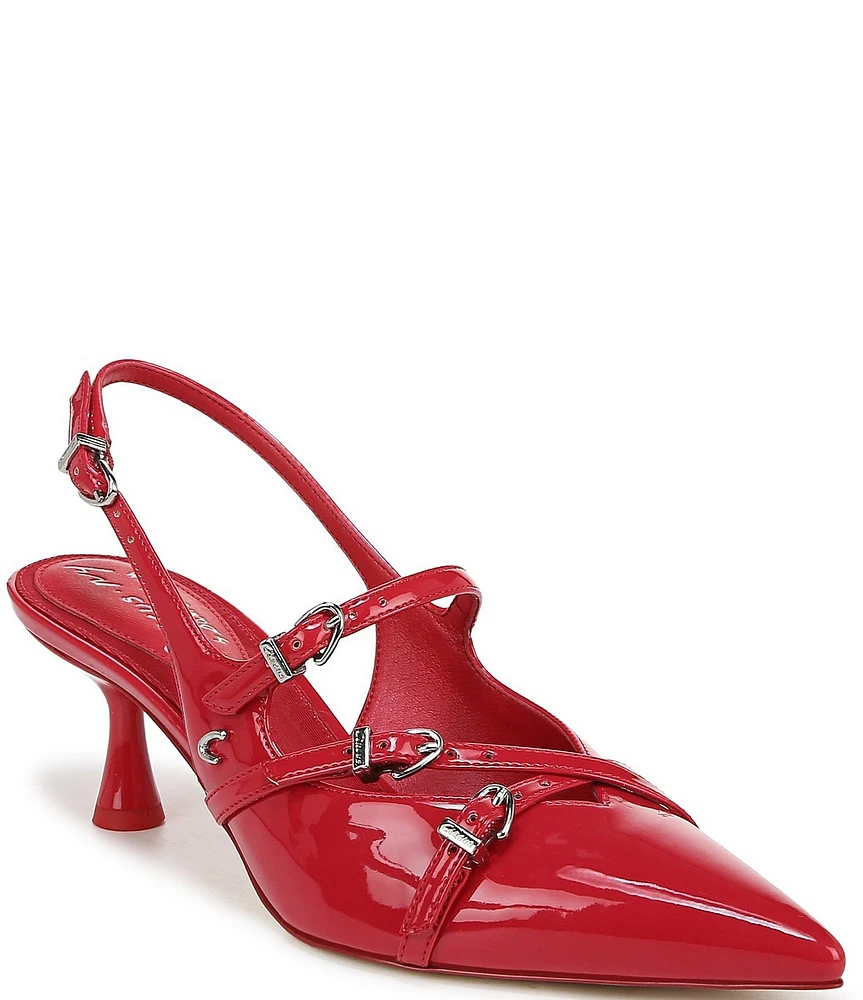 Circus NY by Sam Edelman Fraya Patent Buckled Slingback Pumps