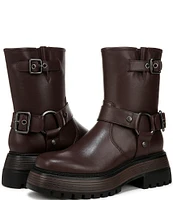 Circus NY by Sam Edelman Hadley Leather Buckle Detail Moto Booties