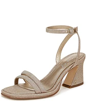 Circus NY by Sam Edelman Holly Glitz Fabric Ankle Strap Dress Sandals