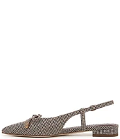 Circus NY by Sam Edelman Lafayette Houndstooth Bow Detail Slingback Dress Flats