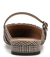 Circus NY by Sam Edelman Larissah Houndstooth Ruched Mary Jane Dress Mule Flats