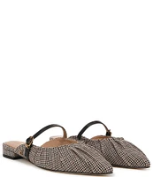 Circus NY by Sam Edelman Larissah Houndstooth Ruched Mary Jane Dress Mule Flats