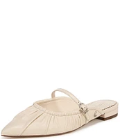 Circus NY by Sam Edelman Larissah Leather Ruched Mary Jane Mules