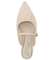 Circus NY by Sam Edelman Larissah Leather Ruched Mary Jane Mules