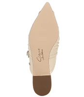 Circus NY by Sam Edelman Larissah Leather Ruched Mary Jane Mules