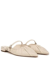 Circus NY by Sam Edelman Larissah Leather Ruched Mary Jane Mules