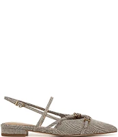 Circus NY by Sam Edelman Lindley Herringbone Crisscross Buckled Slingback Flats