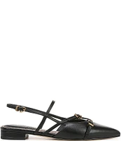 Circus NY by Sam Edelman Lindley Leather Crisscross Buckled Slingback Flats