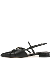 Circus NY by Sam Edelman Lindley Leather Crisscross Buckled Slingback Flats