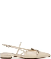 Circus NY by Sam Edelman Lindley Leather Crisscross Buckled Slingback Flats