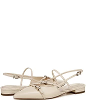 Circus NY by Sam Edelman Lindley Leather Crisscross Buckled Slingback Flats