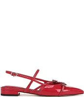 Circus NY by Sam Edelman Lindley Patent Crisscross Buckled Slingback Flats