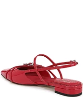 Circus NY by Sam Edelman Lindley Patent Crisscross Buckled Slingback Flats