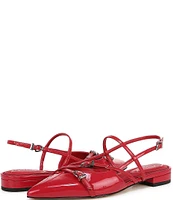 Circus NY by Sam Edelman Lindley Patent Crisscross Buckled Slingback Flats