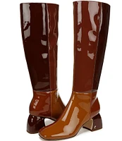 Circus NY by Sam Edelman Oaklyn Colorblock Patent Square Toe Tall Boots