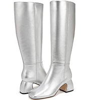 Circus NY by Sam Edelman Oaklyn Metallic Leather Square Toe Tall Boots