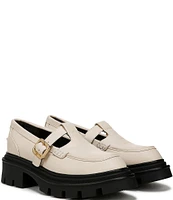 Circus NY by Sam Edelman Payson Leather Belt-Strap Lug Sole Loafers