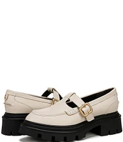 Circus NY by Sam Edelman Payson Leather Belt-Strap Lug Sole Loafers