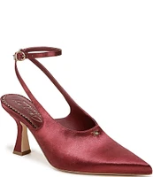 Circus NY by Sam Edelman Tara Satin Slingback Dress Pumps