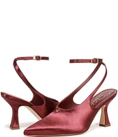 Circus NY by Sam Edelman Tara Satin Slingback Dress Pumps