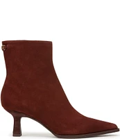 Circus NY by Sam Edelman Yuki Colorblock Suede Pointed Toe Kitten Heel Dress Booties