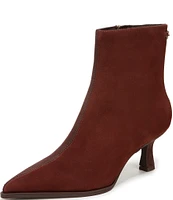 Circus NY by Sam Edelman Yuki Colorblock Suede Pointed Toe Kitten Heel Dress Booties