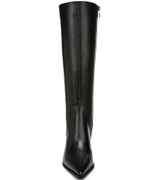 Circus NY by Sam Edelman Yulia Leather Pointed Toe Kitten Heel Dress Tall Boots