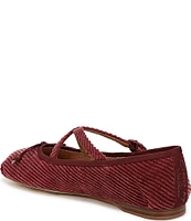 Circus NY by Sam Edelman Zuri Corduroy Cross Over Bow Ballerina Flats