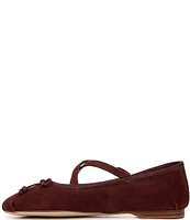 Circus NY by Sam Edelman Zuri Suede Cross Over Bow Ballerina Flats