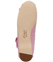 Circus NY by Sam Edelman Zuri Suede Cross Over Bow Ballerina Flats