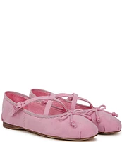 Circus NY by Sam Edelman Zuri Suede Cross Over Bow Ballerina Flats