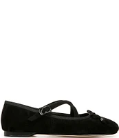 Circus NY by Sam Edelman Zuri Suede Cross Over Bow Ballerina Flats