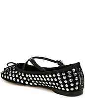 Circus NY by Sam Edelman Zuri Suede Cross Strap Studded Ballerina Bow Flats