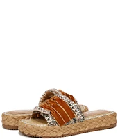 Circus NY by Sam Edelman Wyatt Rhinestone Braided Platform Slide Sandals