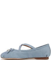 Circus NY by Sam Edelman Zuri Denim Print Bow Ballerina Flats