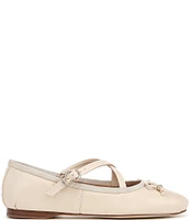 Circus NY by Sam Edelman Zuri Leather Bow Ballerina Flats