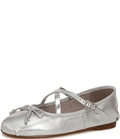 Circus NY by Sam Edelman Zuri Leather Bow Ballerina Flats