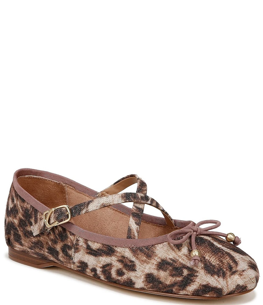 Circus NY by Sam Edelman Zuri Leopard Print Bow Ballerina Flats