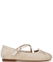 Circus NY by Sam Edelman Zuri Raffia Bow Ballerina Flats