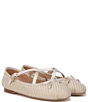 Circus NY by Sam Edelman Zuri Raffia Bow Ballerina Flats